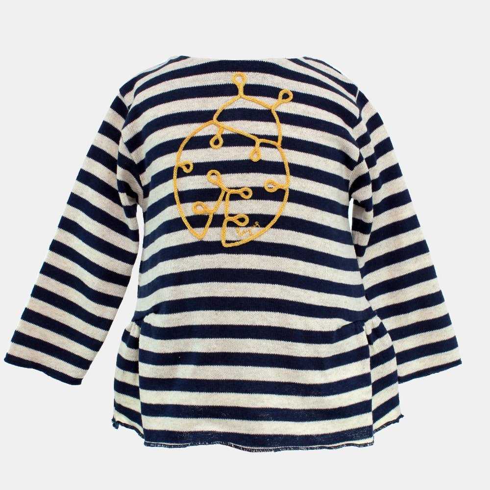 Play Up Lady Bug Blue Striped Top